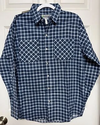 Lot of 2 NEW HABAND plaid pearl snap  long sleeve button front shirt Men’s Small - Image 1 of 4