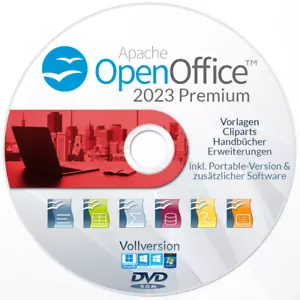 OPEN OFFICE 2023 PREMIUM BÜRO TEXTVERARBEITUNG TABELLEN PRÄSENTATION WINDOWS - Bild 1 von 1