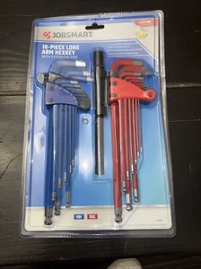 18 Piece Long Arm Hexkey Tools With Extension Pipe - Picture 1 of 4