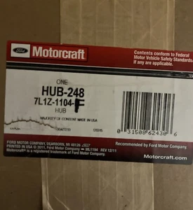 Ford Motorcraft HUB-248 7L1Z-1104-D/F HUB ASY - WHEEL New - Picture 1 of 3
