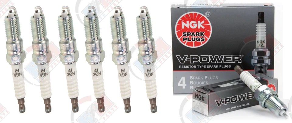 NGK "V-Power" Spark Plugs Set of 6 1983-2009 for Ford Ranger 2.8L 2.9L 3.0L 4.0L - Image 1 of 1