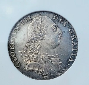1787 Great Britain UK England George III Shilling ESC-1225 Hearts MS62 NGC - Bild 1 von 8