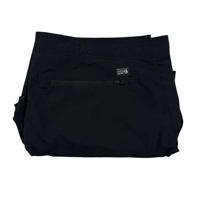 Mountain Hardwear Mens 40 Black Outdoor Hiking Quick Dry Shorts Zip Pockets - Image 1 of 4