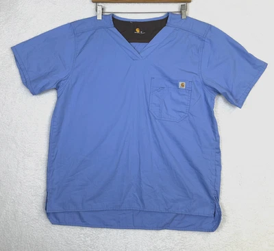 Новый без ярлыков - Carhartt синий v-образным вырезом короткий рукав медицинские скрабы мужчин размер: средний - Изображение 1 из 4