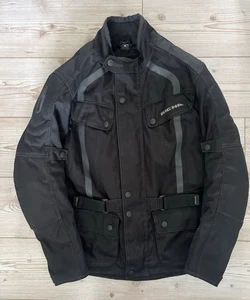RICHA Motorbike Men Size S Motorcycle Jacket Black Textile - Picture 1 of 13