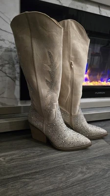 ✨ Botas vaqueras occidentales Madden Girl con estrás - para mujer talla 10 Foto 1 de 4