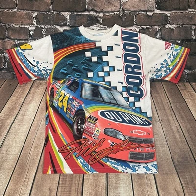 Camiseta De Colección 1998 Jeff Gordon NASCAR Nutmeg Chase Doble Cara AOP Talla Mediana Foto 1 de 4