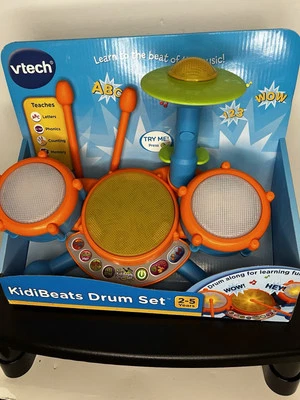VTech KidiBeats Kids Drum Set – Orange – Educational Musical Toy - Image 1 of 4