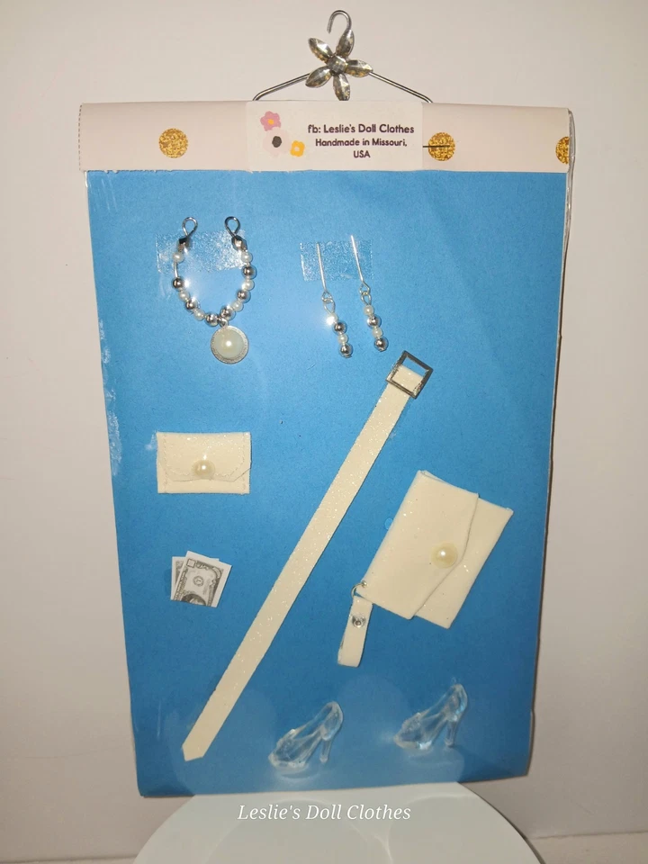 6 Pc Bling White Accessory Pack Fits 11.5" Dolls - Image 1 of 1