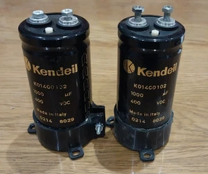 Kendeil K014C0102 Capacitors x 2 1000uF 1000MFD 400VDC - Tested - Picture 1 of 3