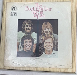 1975-THE BROTHERS FOUR, "LIVE IN JAPAN", 12" JEN SHENG RECORD , FOLK ROCK - Imagen 1 de 3