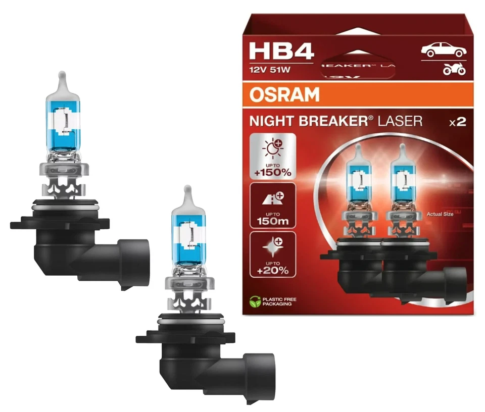 OSRAM HB4 NIGHT BREAKER LASER Next Generation 150% mehr Helligkeit DUO BOX - Bild 1 von 4