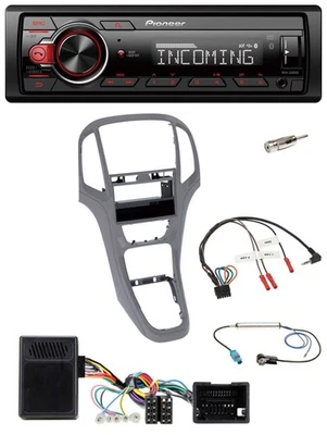 Pioneer Bluetooth USB DAB Lenkrad Autoradio für Opel Astra J ab 2009 Titan grau - Bild 1 von 4