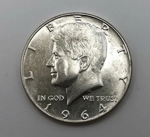 Mezzo dollaro Kennedy 1964 90% argento C-012 - Foto 1 di 2