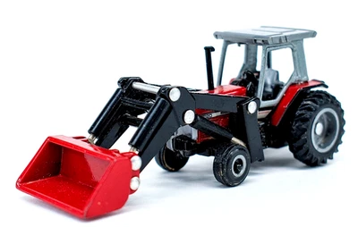 ERTL 1994 diecast Massey Ferguson 3120 tractor cargador frontal pala delantera 1/64 Foto 1 de 4