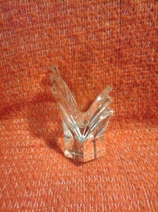 Mikasa Germany Kristall Art Deco Kerzenständer Kerzenhalter 5,5" mit orig Aufkleber - Bild 1 von 1