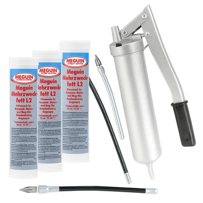 Profi FETTPRESSE mit HANDHEBEL + 3x400g MEHRZWECKFETT EP2 – Schmierfett - Bild 1 von 4