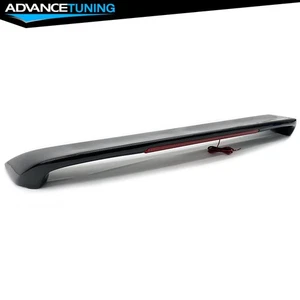 For 93-01 Subaru Impreza Rear Trunk Spoiler Wing W/LED Brake Light Gloss Black - Picture 1 of 5
