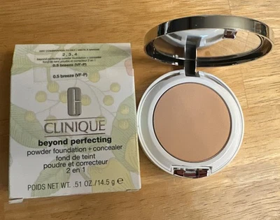 Clinique Beyond Perfecting Powder Foundation + Concealer - 0.5 Breeze (VF-P) NEW - Image 1 of 4