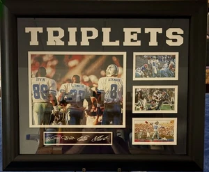 Aikman, Smith & Irvin Unsigned 10x8 Photo - Framed - Picture 1 of 1