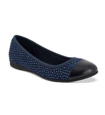 Karen Scott Blue Ballet Flats Ambree Size 6.5 Rhinestone Studded Shoes - Image 1 of 4