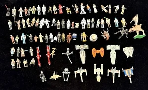 Mega Konvolut 84 Star Wars Micro Machines Figuren + Schiffe & mehr (Vintage) 1990er - Bild 1 von 4