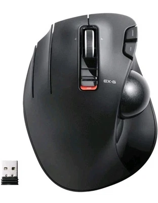ELECOM M-XT4DRBK Ratón Trackball Inalámbrico Mano Izquierda 6 Botones Negro Japón Nuevo Foto 1 de 4