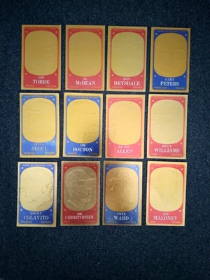Lote de 12 béisbol 1965 Topps Drysdale Williams Allen Torre Colavito Bouton en relieve Foto 1 de 4