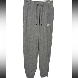 Pantalones de chándal para mujer Nike gris jaspeado con cordón en la cintura y logotipo bordado - Imagen 1 de 9