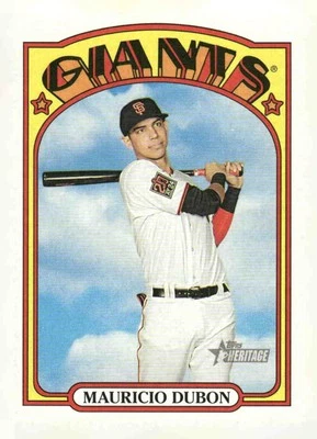 2021 Topps Heritage #343 Mauricio Dubon - Image 1 of 2