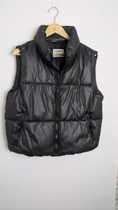 Old Navy Herren Classic Puffer Weste Schwarz Full Zip Gesteppt Outdoor Taschen Gr. M - Bild 1 von 14