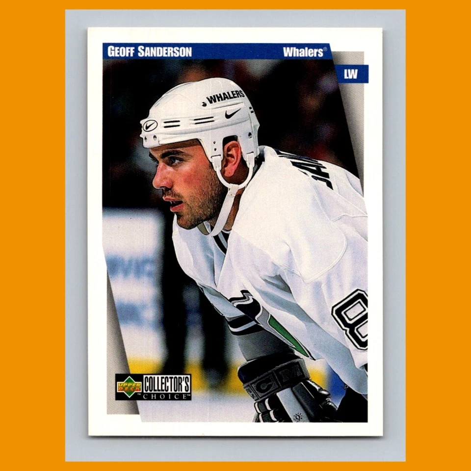 Geoff Sanderson #116 1997-98 Collectors Choice Hartford Whalers Hockey Card NHL - Image 1 of 3