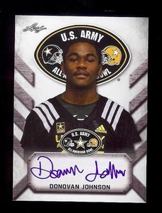 DONOVAN JOHNSON Penn State Nittany Lions 2017 Leaf Army TOUR Cert. AUTOGRAPH RC - Picture 1 of 1