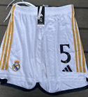 REAL MADRID - FOOTBALL HOME SHORTS (5) -  (ADULT L)  - BNWT
