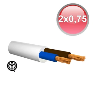 Cavo filo elettrico bipolare FS16 FROR - 2 X 0,75 mmq - prezzo al Metro - Imagen 1 de 1
