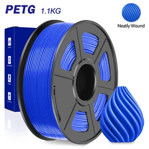 JAYO 1,1 KG PETG Blau 3D Drucker Filament 1,75 mm Zähigkeit Verbessert Blasenfrei - Bild 1 von 9