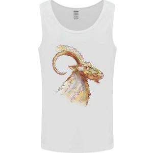 A Acuarela Cabra Granja Hombre Camiseta sin Mangas - Imagen 1 de 37