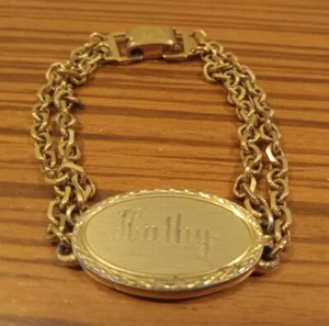 Ladies Vintage Spiedel Name(kathy)Bracelet - Picture 1 of 3