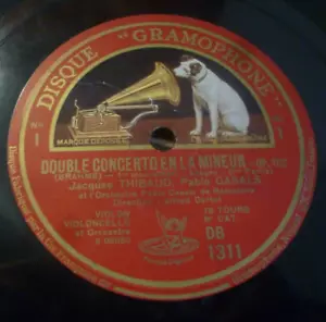 THIBAUD -CASALS - CORTOT / BRAHMS concerto op.102 / DISQUE GRAMOPHONE - Photo 1/1