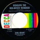Earl Grant   Rudolph The Red Nosed Reindeer  Santa Claue Is Comin 45 Record Vg