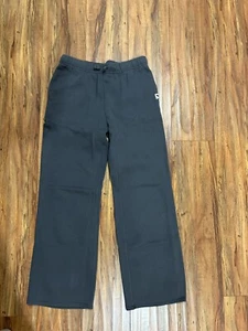 Abercrombie Kids Girls Wide Leg Sweatpants Faded Black Gray W/Pockets 15/16 - Picture 1 of 9