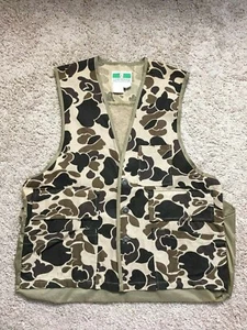 Vintage 80's Game Winner Sportswear Camouflage Hunting Vest Men's Med 38/40 - Picture 1 of 8