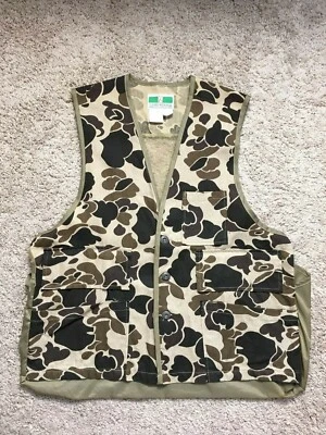 Vintage 80's Game Winner Sportswear Camouflage Hunting Vest Men's Med 38/40 - Image 1 of 4