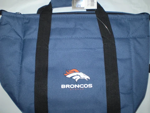 NFL DENVER BRONCOS  COOLER BAG  12 CANS FIT INSIDE NEW NWT Cover