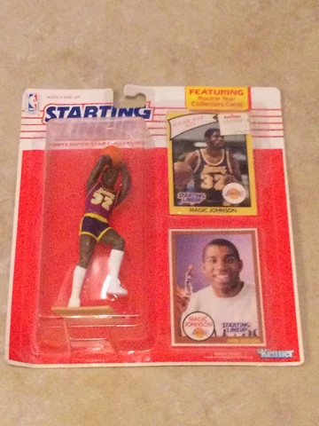 Vintage 1990 Starting Lineup. NBA. Los Angeles Lakers. Magic Johnson. HOF. New Cover