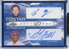 2023 Leaf Decadence Pop Century Ewan McGregor & Samuel L Jackson Framed Auto 2/4