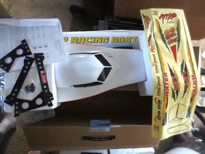 Vintage Double Horse 7004 Century RC Racing Boat 29.5" Not tested in box Yellow - Image 1 of 4