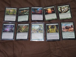 MTG SORCERY x10 (GREEN ONLY-MANA RAMPS)Peregrination/Dance of the Tumbleweeds - Picture 1 of 1