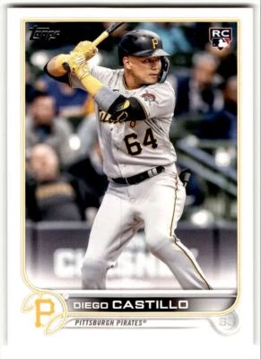 2022 Topps Update Diego Castillo Rookie #US85 Pittsburgh Pirates - Image 1 of 2