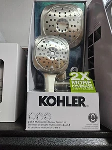 Kohler Adjuster 3-in-1 Multifunktions-Duschkopf Neusilber gebürstet - 1525228 - Bild 1 von 5